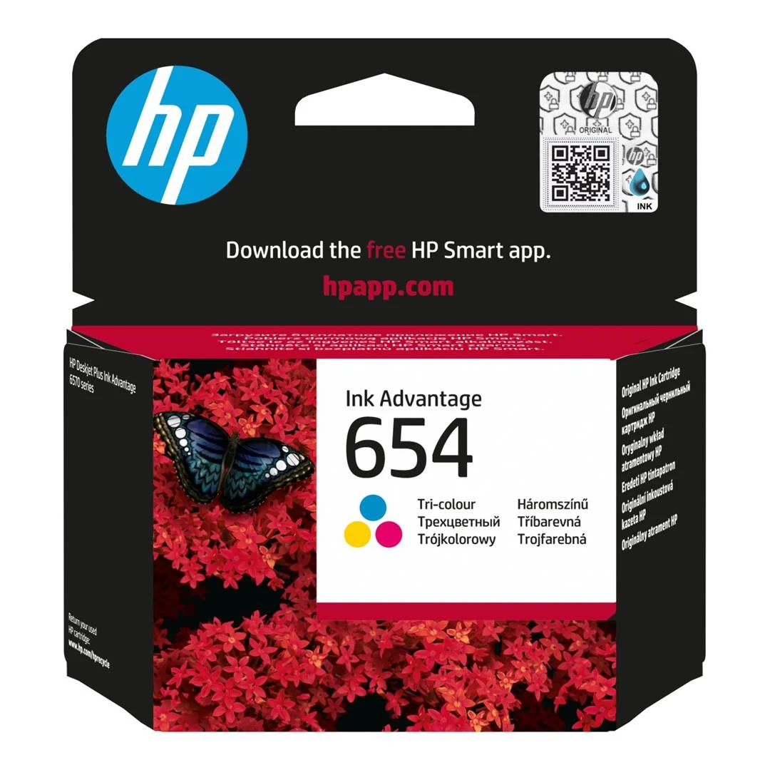 HP 654 Tri-Colour Ink cartridge